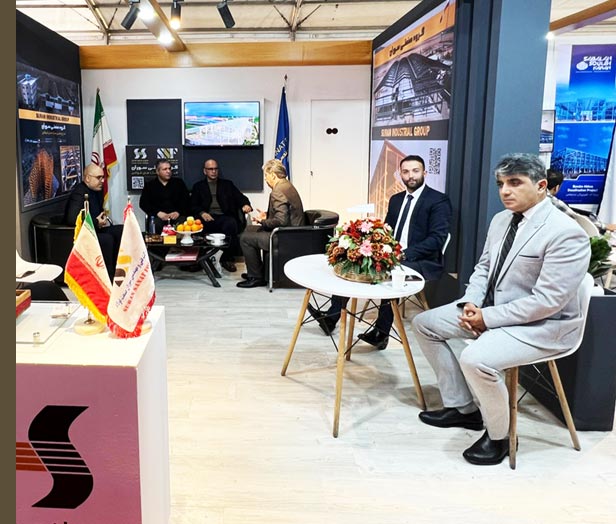 حضور مهمانان گرامی شرکت سوران صنعت فولاد در همایش سازه و فولاد 2023 